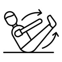 Body Movement Therapy Line Icon vector