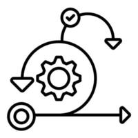 Agile Line Icon vector