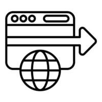 Redirect Line Icon vector