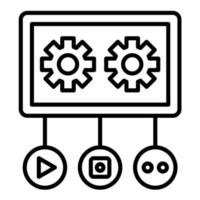 Social Hub Line Icon vector