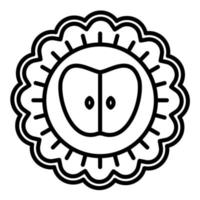 Apple Pie Line Icon vector