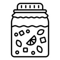 Infusion Drink Line Icon vector