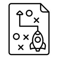 Release Planning Line Icon vector