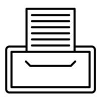 Record Keeping Line Icon vector