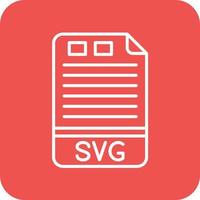 SVG Line Round Corner Background Icons vector