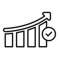 Growing Business Line Icon vector