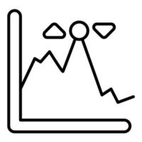 Stocks Up And Down Line Icon vector