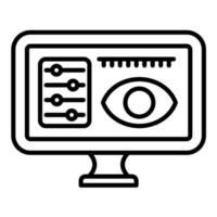 Visual Design Line Icon vector