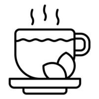 Tea Line Icon vector