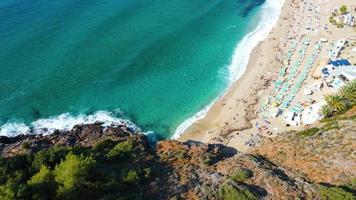 fascinating view of the sea and coast from the air video