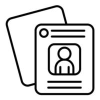 Recruitment Methods Line Icon vector