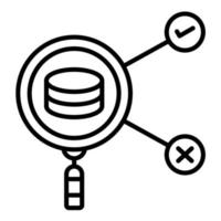 Decision Intelligence Line Icon vector
