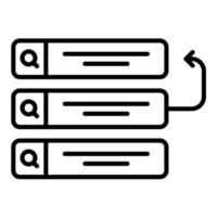 Backlog Line Icon vector
