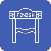 Finish Line Round Corner Background Icons vector