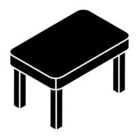 Creative design icon of table vector