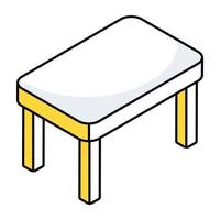 Creative design icon of table vector