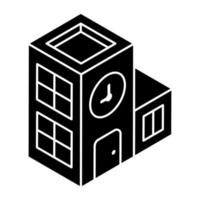 A perfect design icon of school building vector