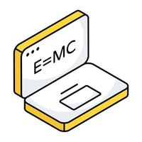 An icon design of physics formula vector