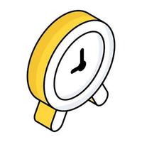 icono de diseño moderno de reloj despertador vector