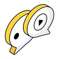 Modern design icon of video message vector