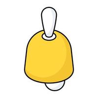 A trendy vector design of bell icon
