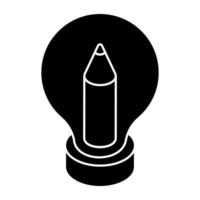 An icon design of creative writing vector