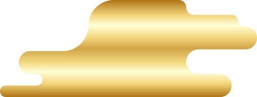 Abstract Gold Minimal Round Shape Vector