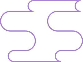 Abstract Minimal Round Shape Vector Outline