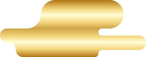 Abstract Gold Minimal Round Shape Vector