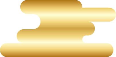 Abstract Gold Minimal Round Shape Vector