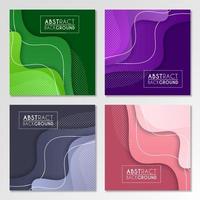 Colorful liquid and geometric background with fluid gradient shapes vector