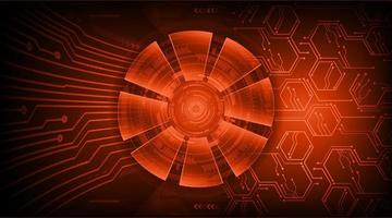 Modern Eye Holograph on Technology Background vector