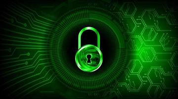 Modern Padlock Holograph on Technology Background vector