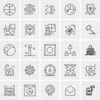 25 Universal Business Icons Vector Creative Icon Illustration to use in web and Mobile Related project