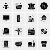 16 Universal Business Icons Vector Creative Icon Illustration to use in web and Mobile Related project