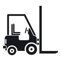 Stacker loader icon, simple style vector