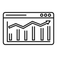 Crm web platform icon, outline style vector