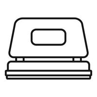 Office hole puncher icon, outline style vector