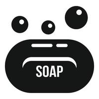 Bubble soap icon, simple style vector