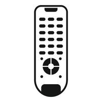 icono de control remoto de tv, estilo simple vector