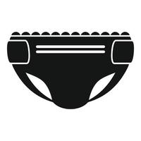 Kid diaper icon, simple style vector