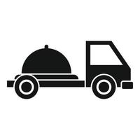 Food home delivery icon, simple style vector