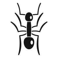 Small ant icon, simple style vector