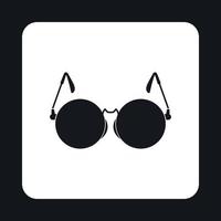 Glasses for blind icon, simple style vector