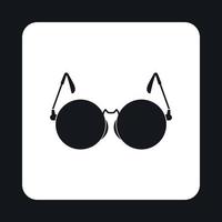 Glasses for blind icon, simple style vector