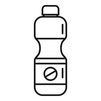 Disinfection bleach icon, outline style vector