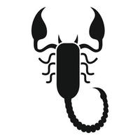 Scorpio attack icon, simple style vector