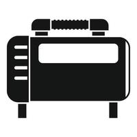 Motor air compressor icon, simple style vector