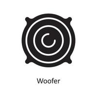 Woofer Vector Solid Icon Design illustration. Housekeeping Symbol on White background EPS 10 File