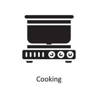 Cooking  Vector Solid Icon Design illustration. Housekeeping Symbol on White background EPS 10 File